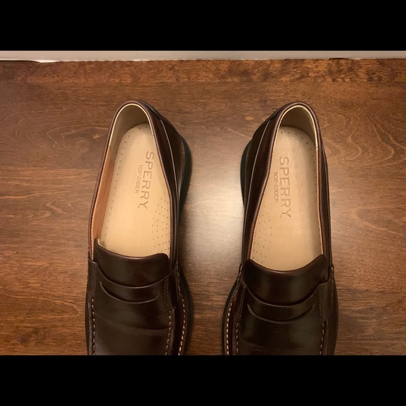Mens Dark Brown Sperry Topsider Size 9.5 Loafer - Picture 3 of 6